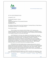 NRDC Letter